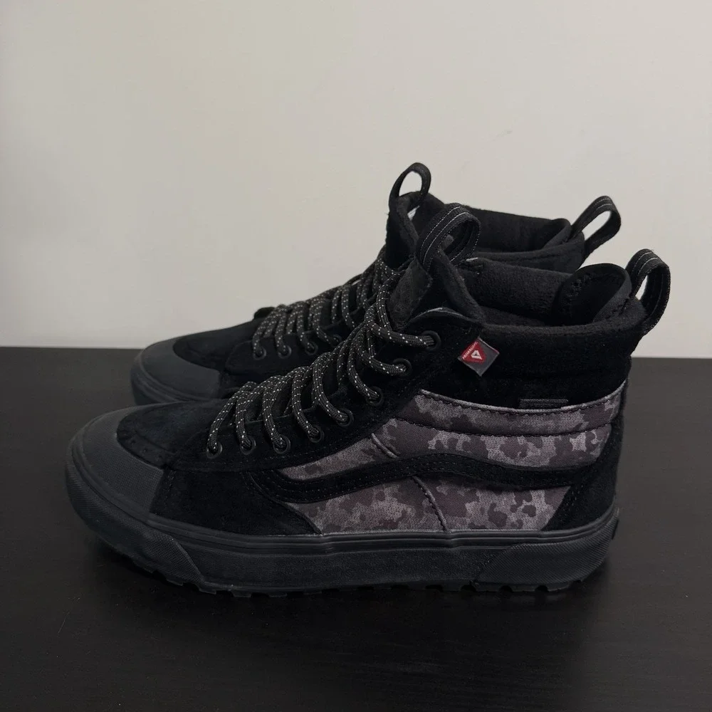 Vans Sk8-Hi MTE HydroGuard 360 Waterproof Boots Mens 10.5 Black Suede Camo High
